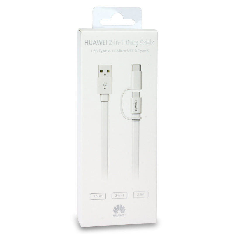Huawei 2 in 1 Datenkabel Micro USB/USB Type C | Huawei Zubehör